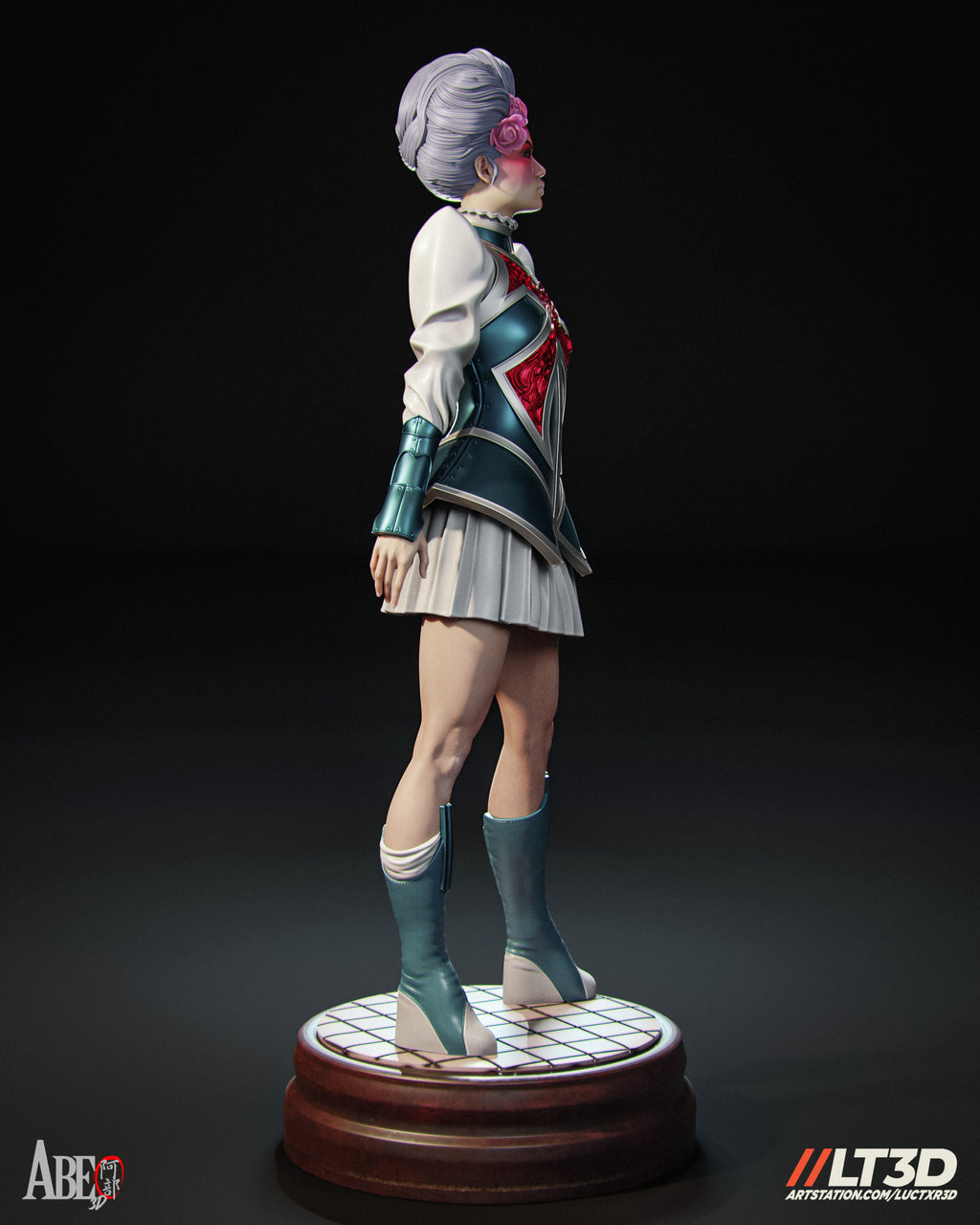 Captain Britain Figur !!!BEMALT!!! -Fan Art-3D Druck- Maßstab 1:6