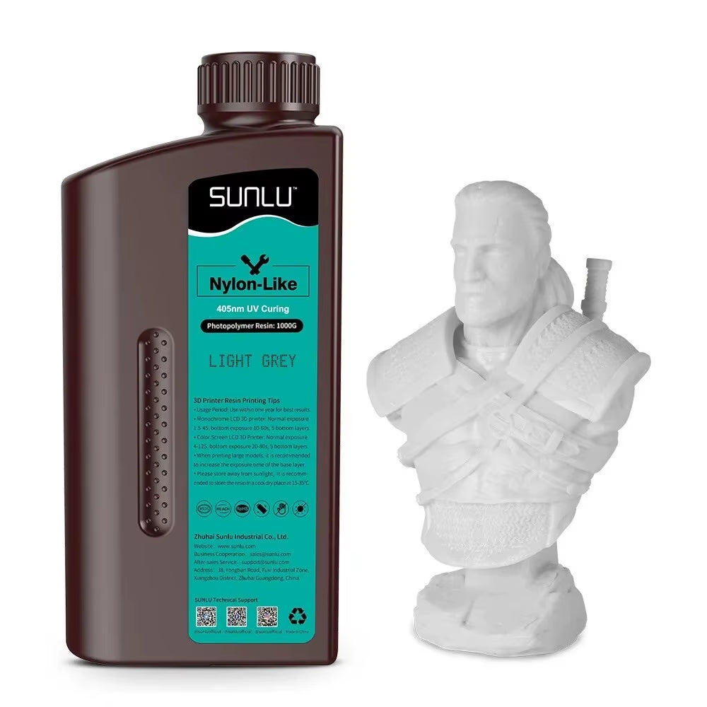 1KG Nylon-Like/Toughness 3D Resin 1000G/Bottle 405Nm Rapid Uv-Curing Photopolymer Resin for 4K/8K LCD/DLP/SLA 3D Printer