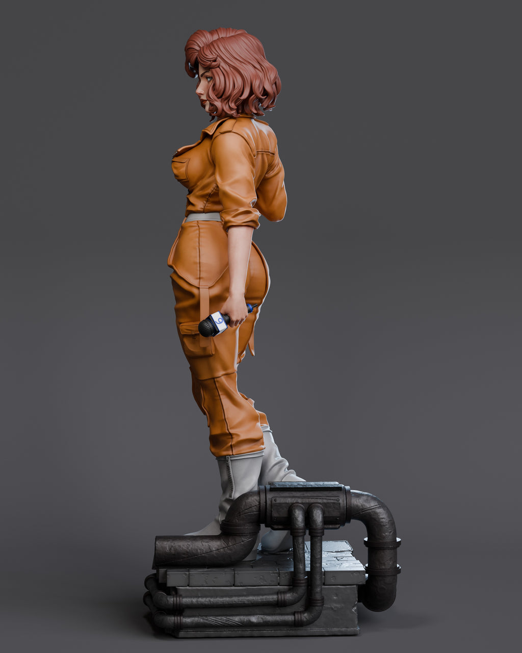 April O'Neil Figur !!!BEMALT!!! -Fan Art-3D Druck- Maßstab 1:6
