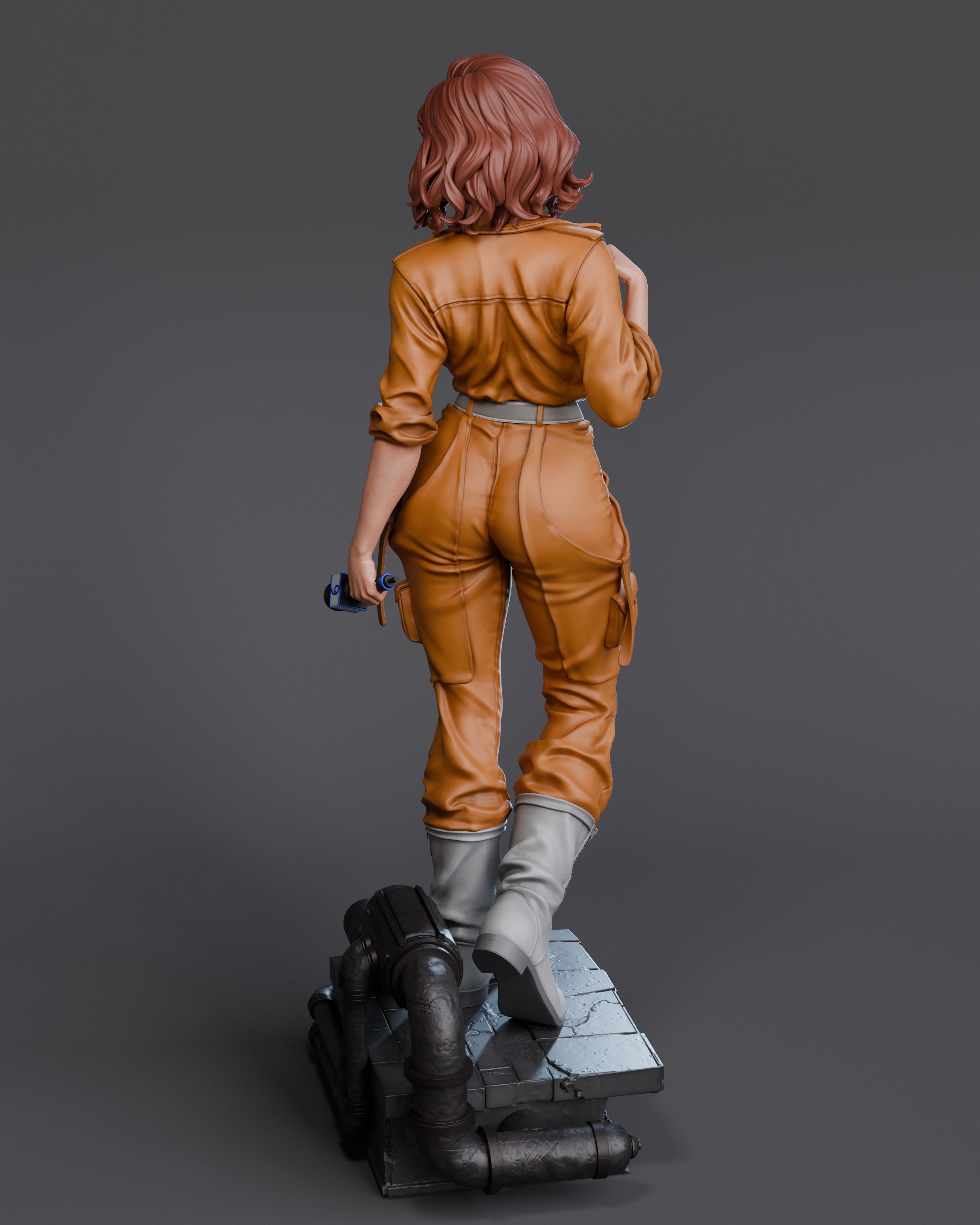 April O'Neil Figur !!!BEMALT!!! -Fan Art-3D Druck- Maßstab 1:6