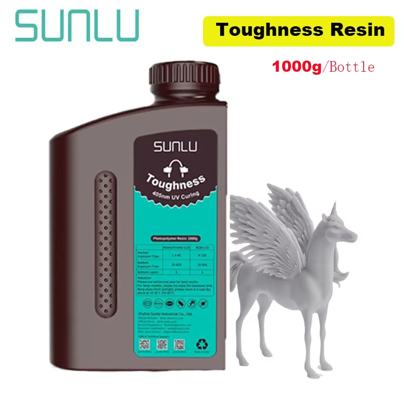 1KG Nylon-Like/Toughness 3D Resin 1000G/Bottle 405Nm Rapid Uv-Curing Photopolymer Resin for 4K/8K LCD/DLP/SLA 3D Printer