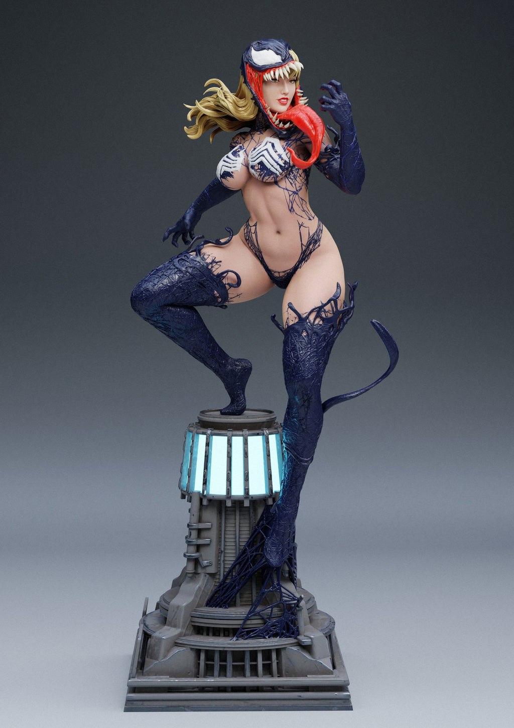 MJ Venomized Figur !!!BEMALT!!! -Fan Art-3D Druck- Maßstab 1:6