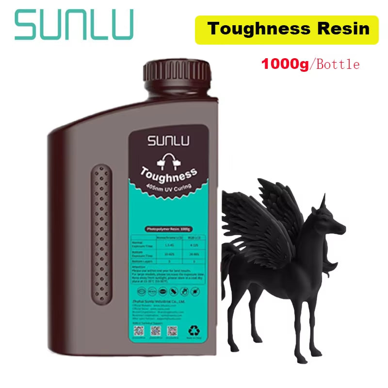 1KG Nylon-Like/Toughness 3D Resin 1000G/Bottle 405Nm Rapid Uv-Curing Photopolymer Resin for 4K/8K LCD/DLP/SLA 3D Printer