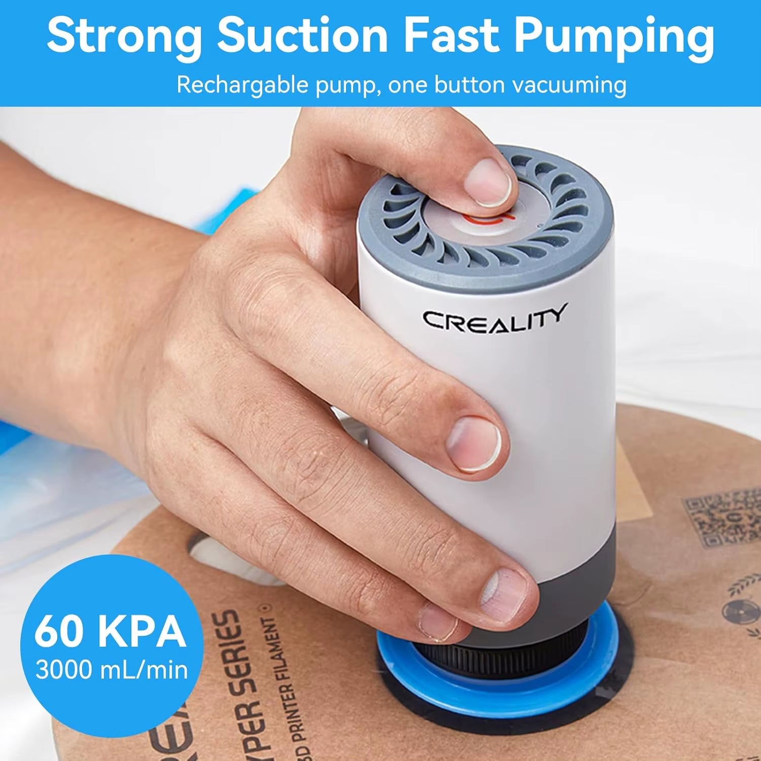 3D Printer Filament Vacuum Storage Kit, Filament Dry Kit Storage Bags and Electric Vacuum Pump for 3D Printer Filaments