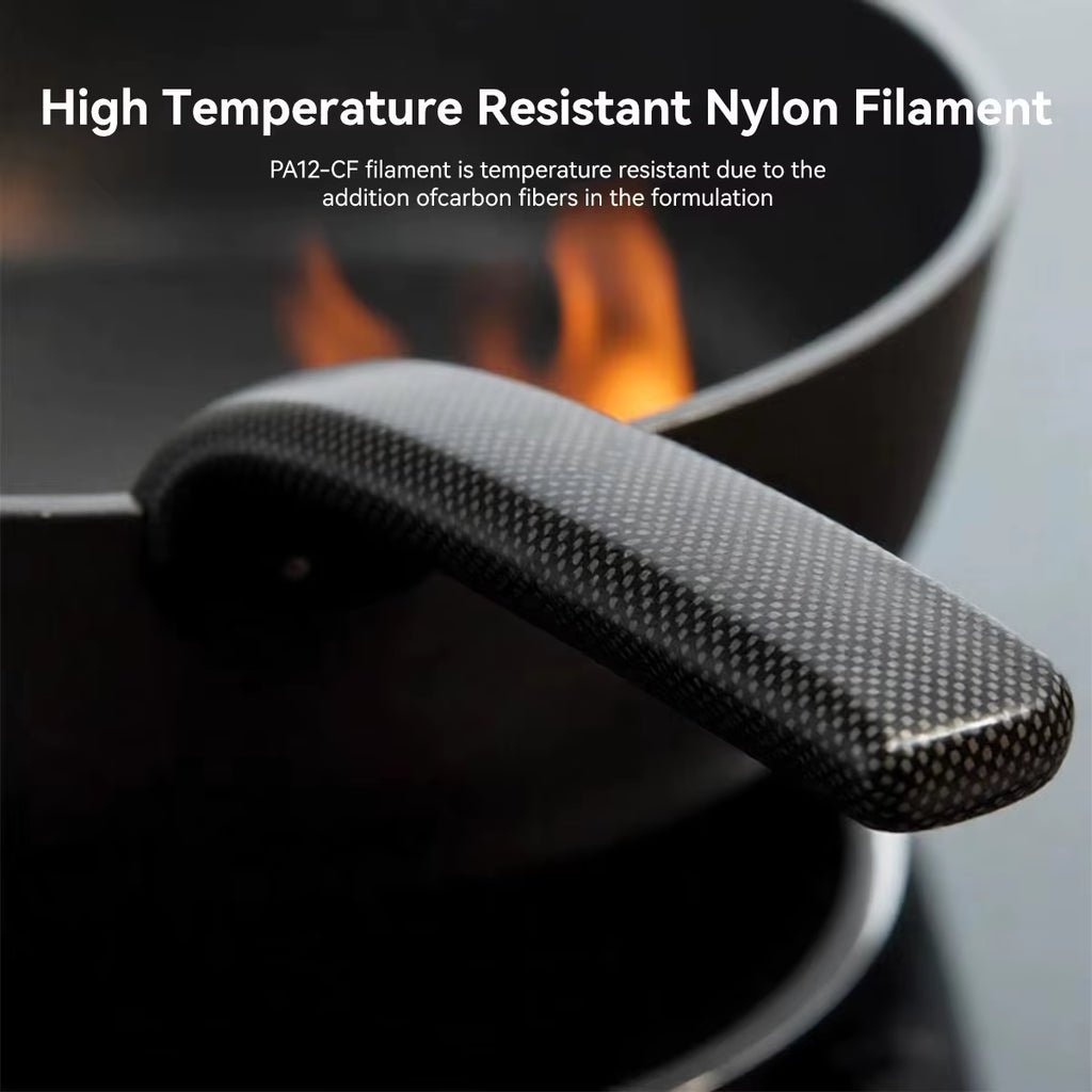 PA12-CF 3D Filament 1.75Mm Carbon Fiber-Textured Nylon Filament for Industrial Parts&3D Printer ,0.5KG/1KG Spool