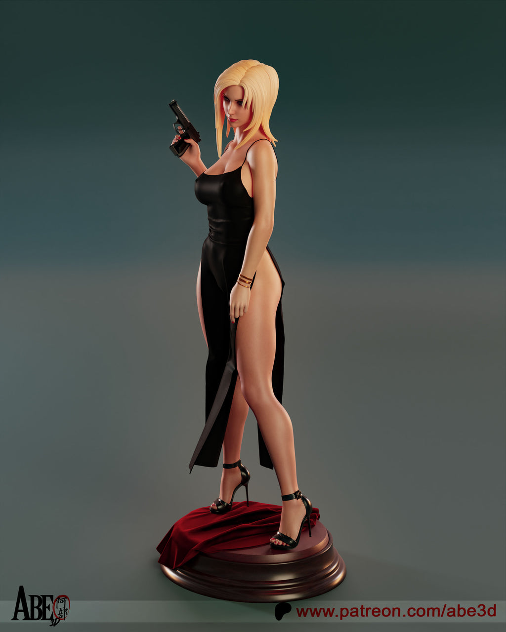 Aya Brea Figur !!!BEMALT!!! -Fan Art-3D Druck- Maßstab 1:6