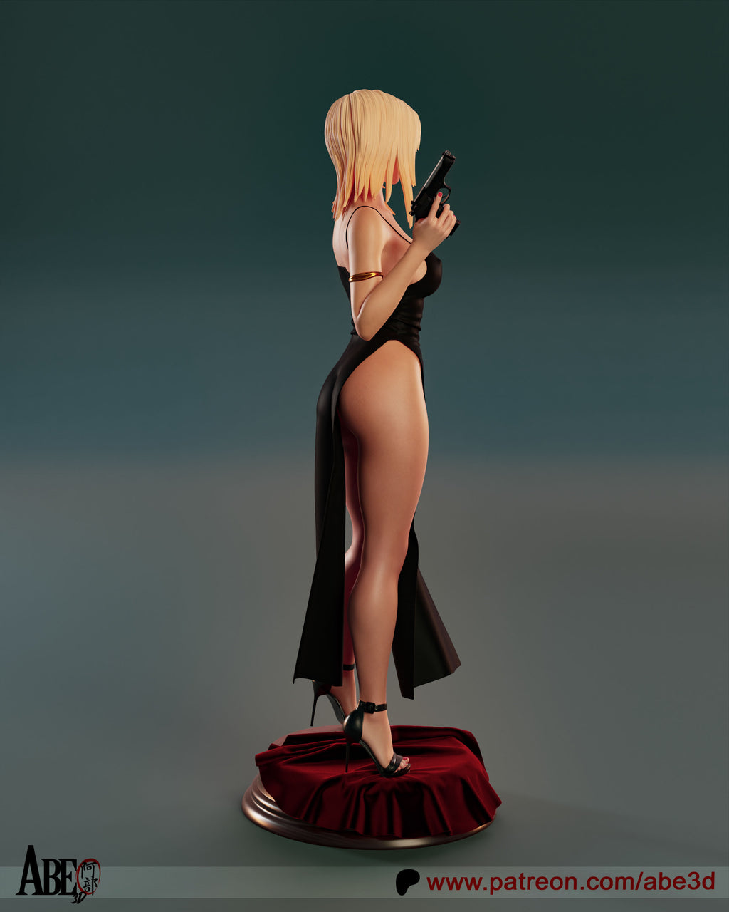 Aya Brea Figur !!!BEMALT!!! -Fan Art-3D Druck- Maßstab 1:6