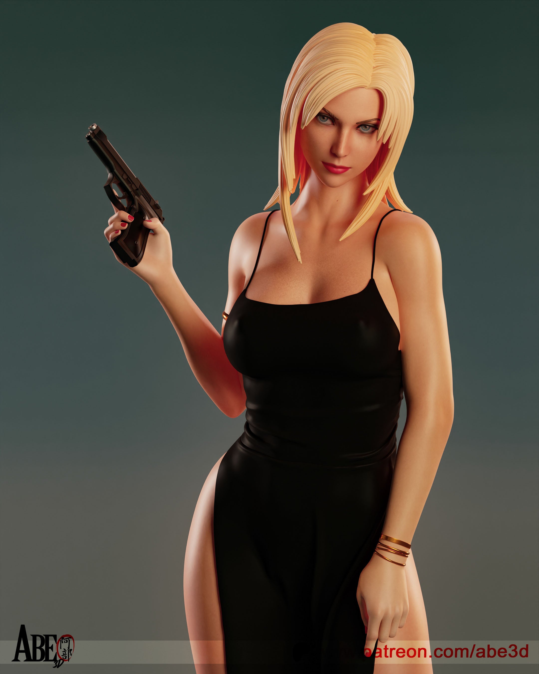 Aya Brea Figur !!!BEMALT!!! -Fan Art-3D Druck- Maßstab 1:6