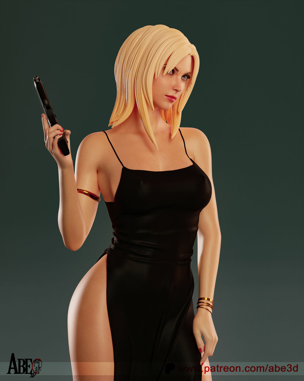 Aya Brea Figur !!!BEMALT!!! -Fan Art-3D Druck- Maßstab 1:6