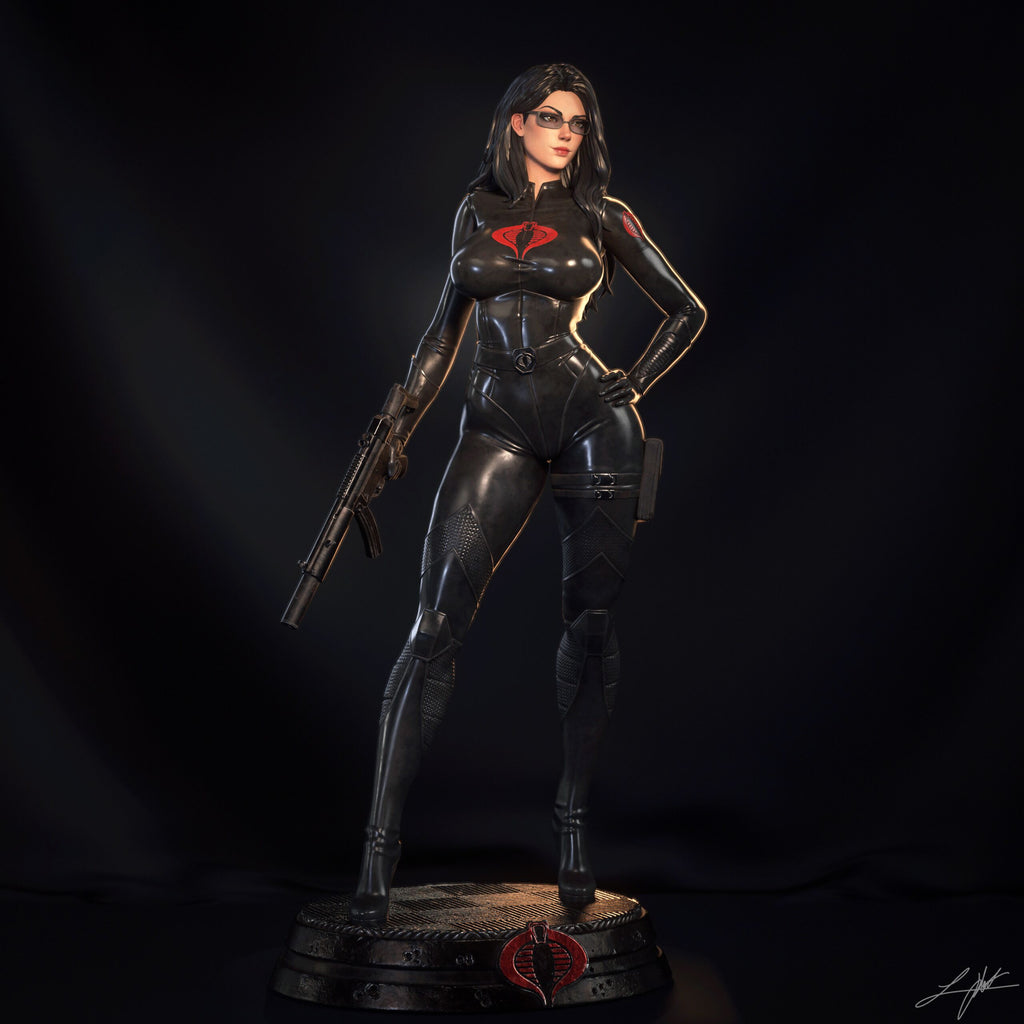 Baroness Figur !!!BEMALT!!! -Fan Art-3D Druck- Maßstab 1:6