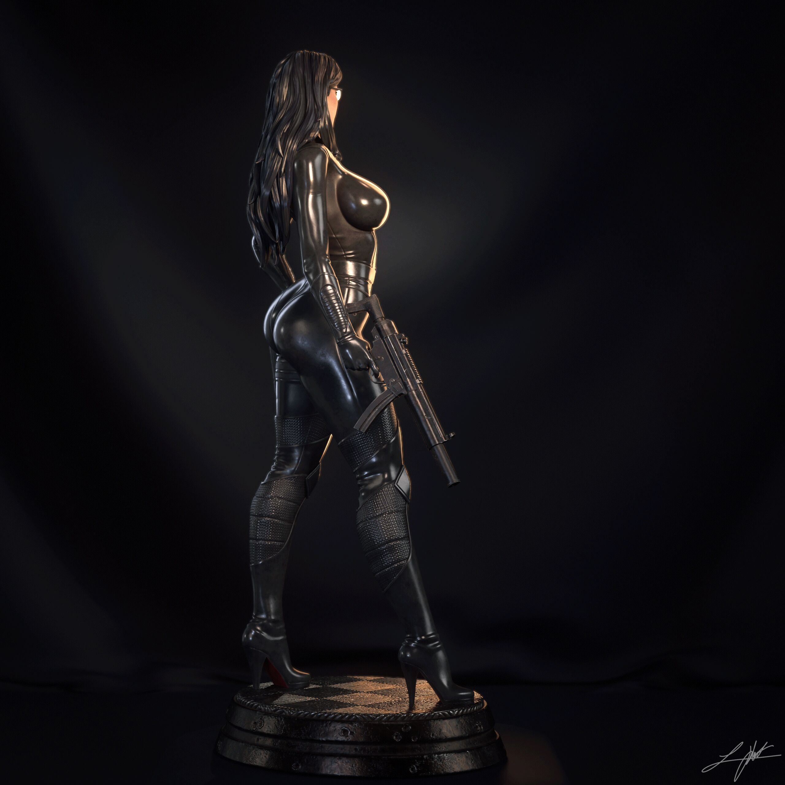 Baroness Figur !!!BEMALT!!! -Fan Art-3D Druck- Maßstab 1:6
