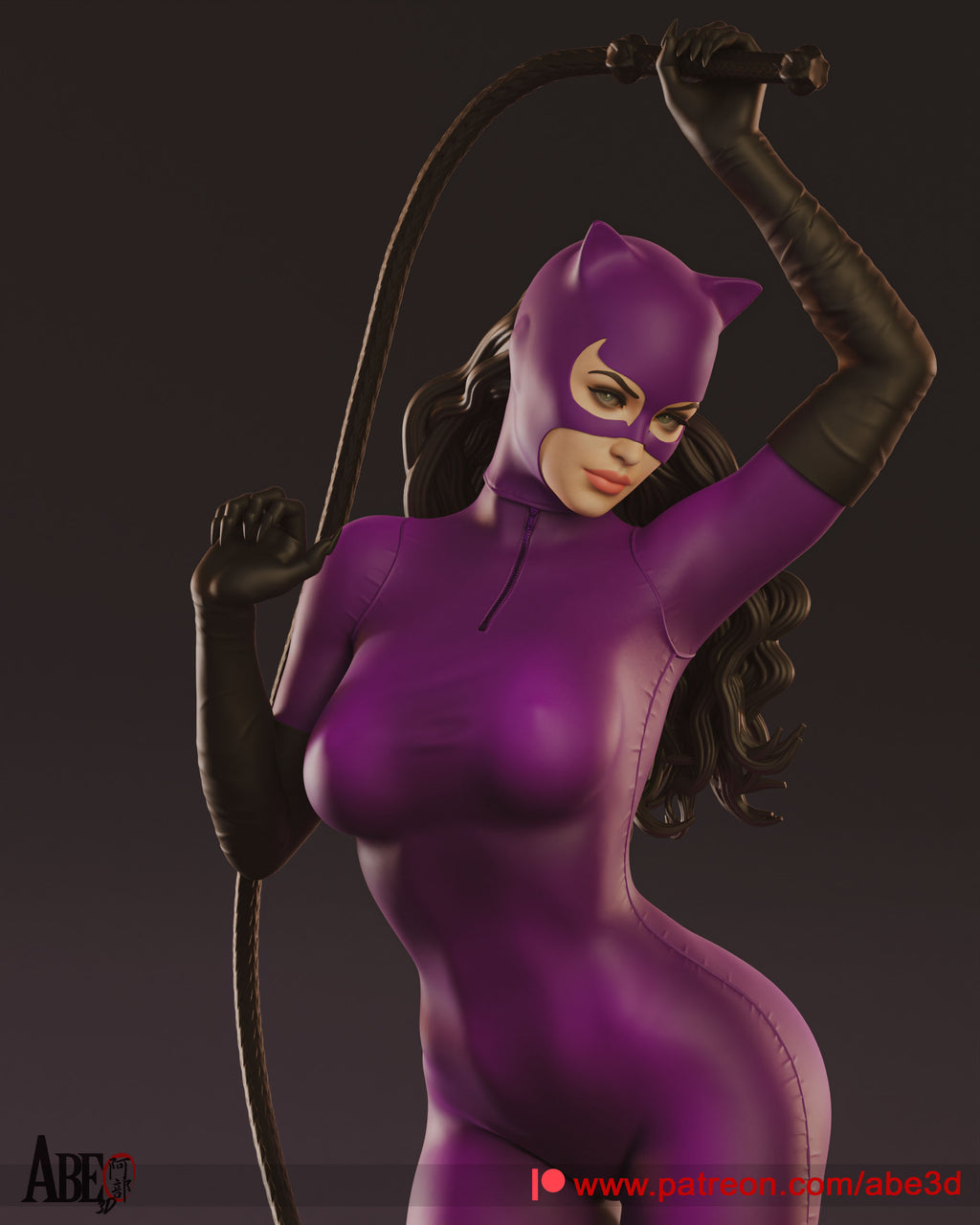 Catwoman Figur !!!BEMALT!!! -Fan Art-3D Druck- Maßstab 1:6