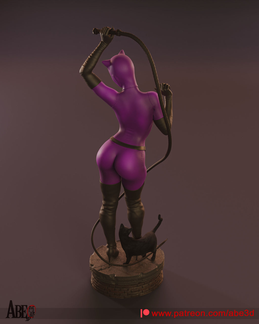 Catwoman Figur !!!BEMALT!!! -Fan Art-3D Druck- Maßstab 1:6