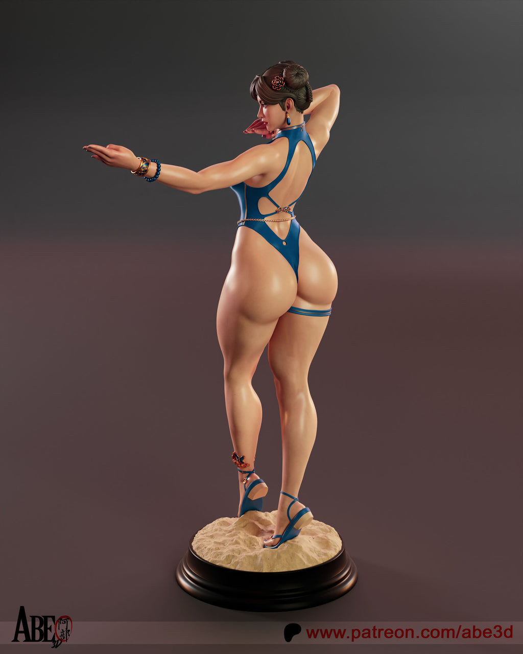 Chun Li SF6 Figur !!!BEMALT!!! -Fan Art-3D Druck- Maßstab 1:6