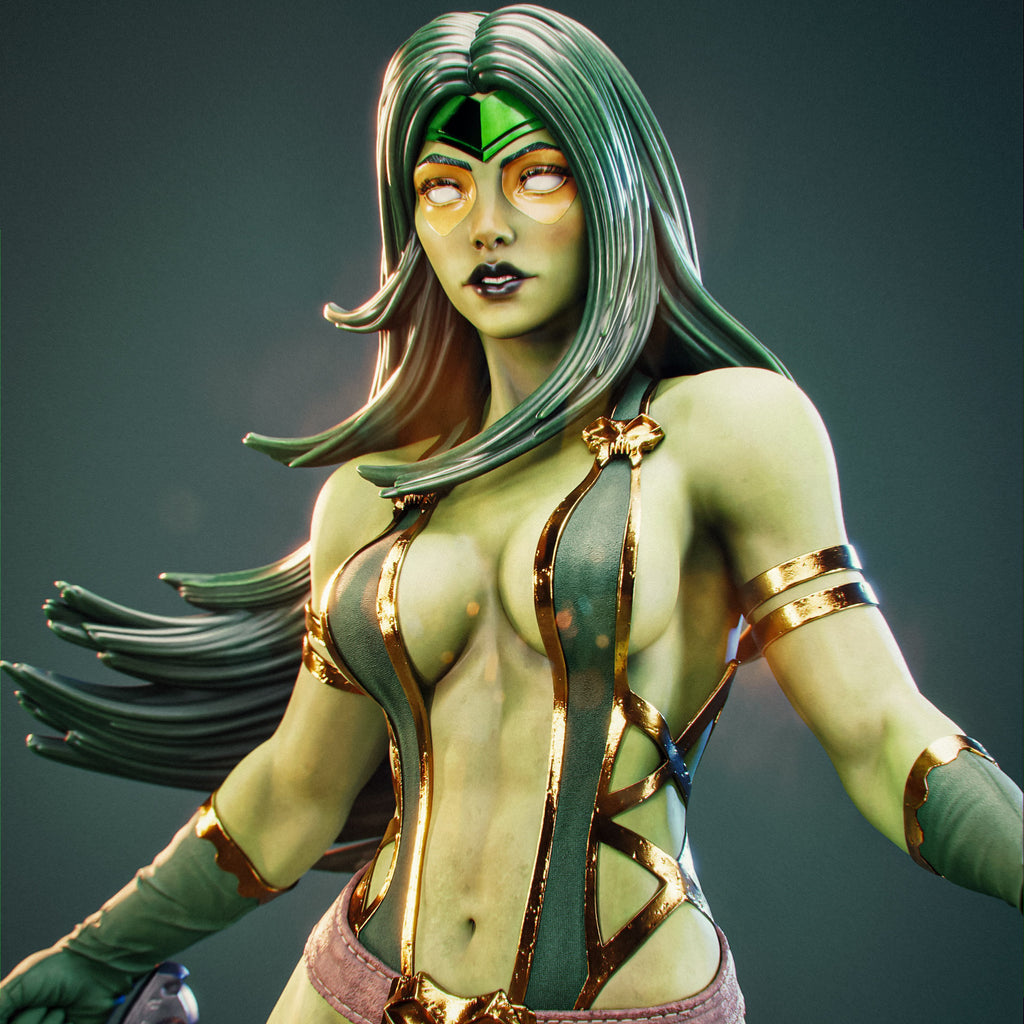 Gamora Figur !!!BEMALT!!! -Fan Art-3D Druck- Maßstab 1:6