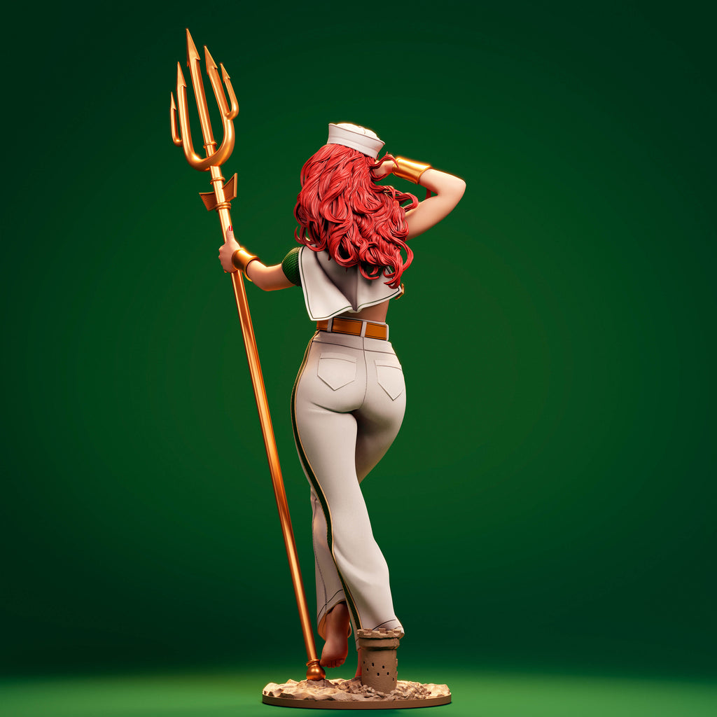 Mera Bombshell Figur !!!BEMALT!!! -Fan Art-3D Druck- Maßstab 1:6