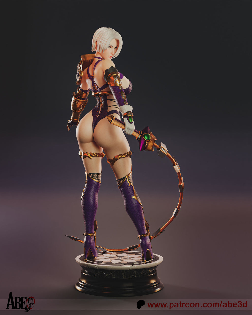 Ivy Valentine Figur !!!BEMALT!!! -Fan Art-3D Druck- Maßstab 1:6