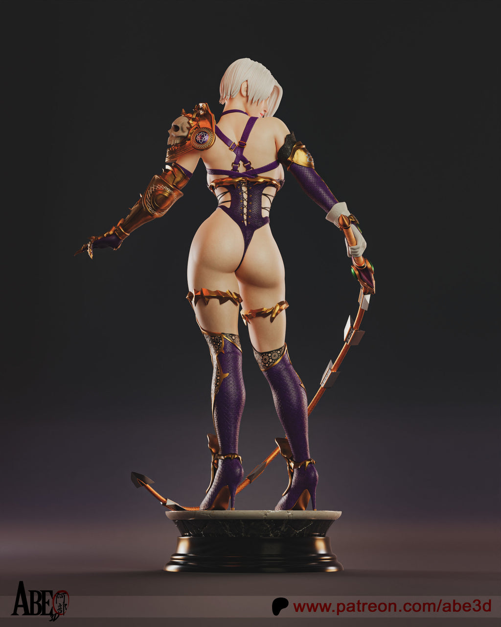 Ivy Valentine Figur !!!BEMALT!!! -Fan Art-3D Druck- Maßstab 1:6