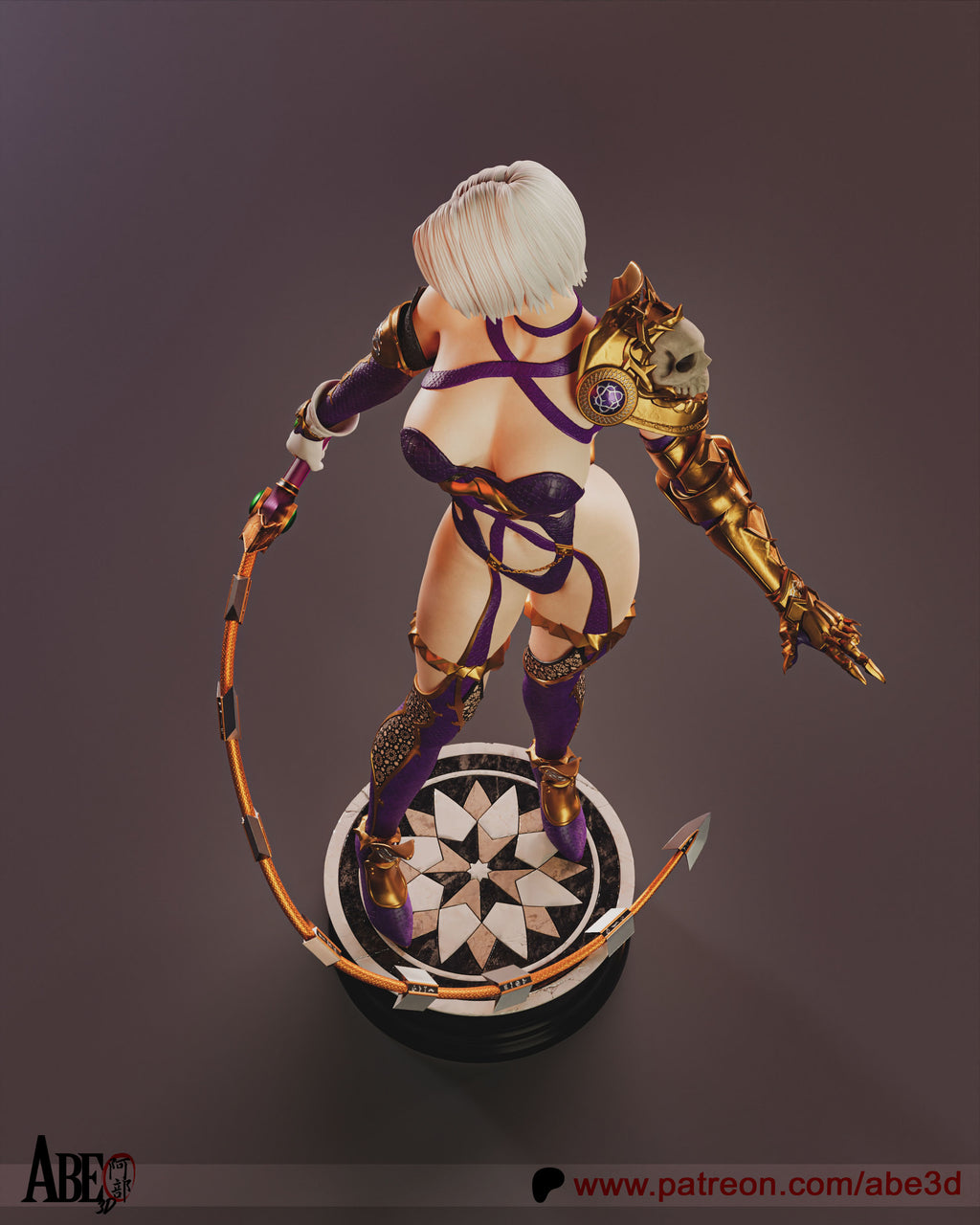Ivy Valentine Figur !!!BEMALT!!! -Fan Art-3D Druck- Maßstab 1:6
