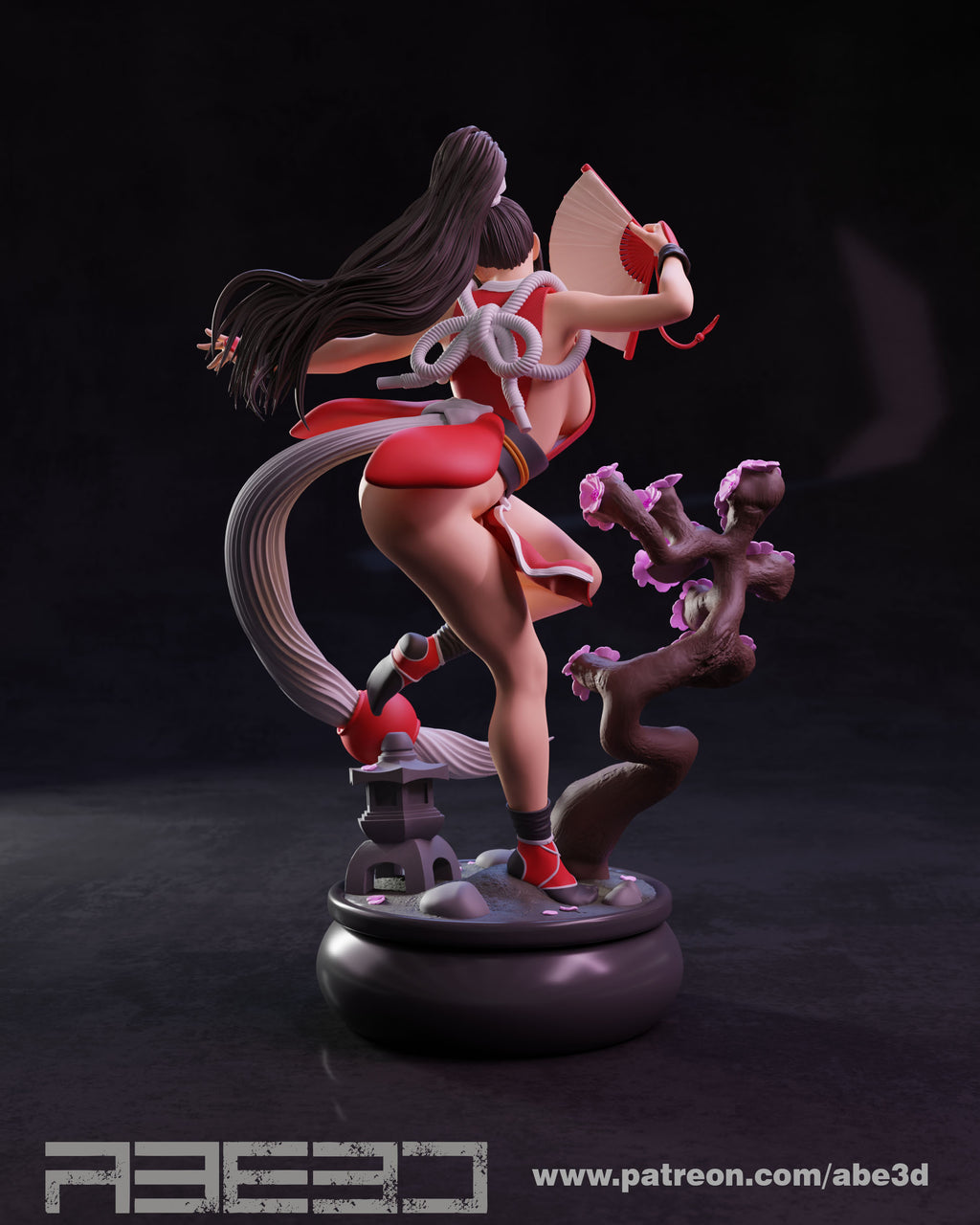 Mai Shiranui !!!BEMALT!!! -Fan Art-3D Druck- Maßstab 1:6