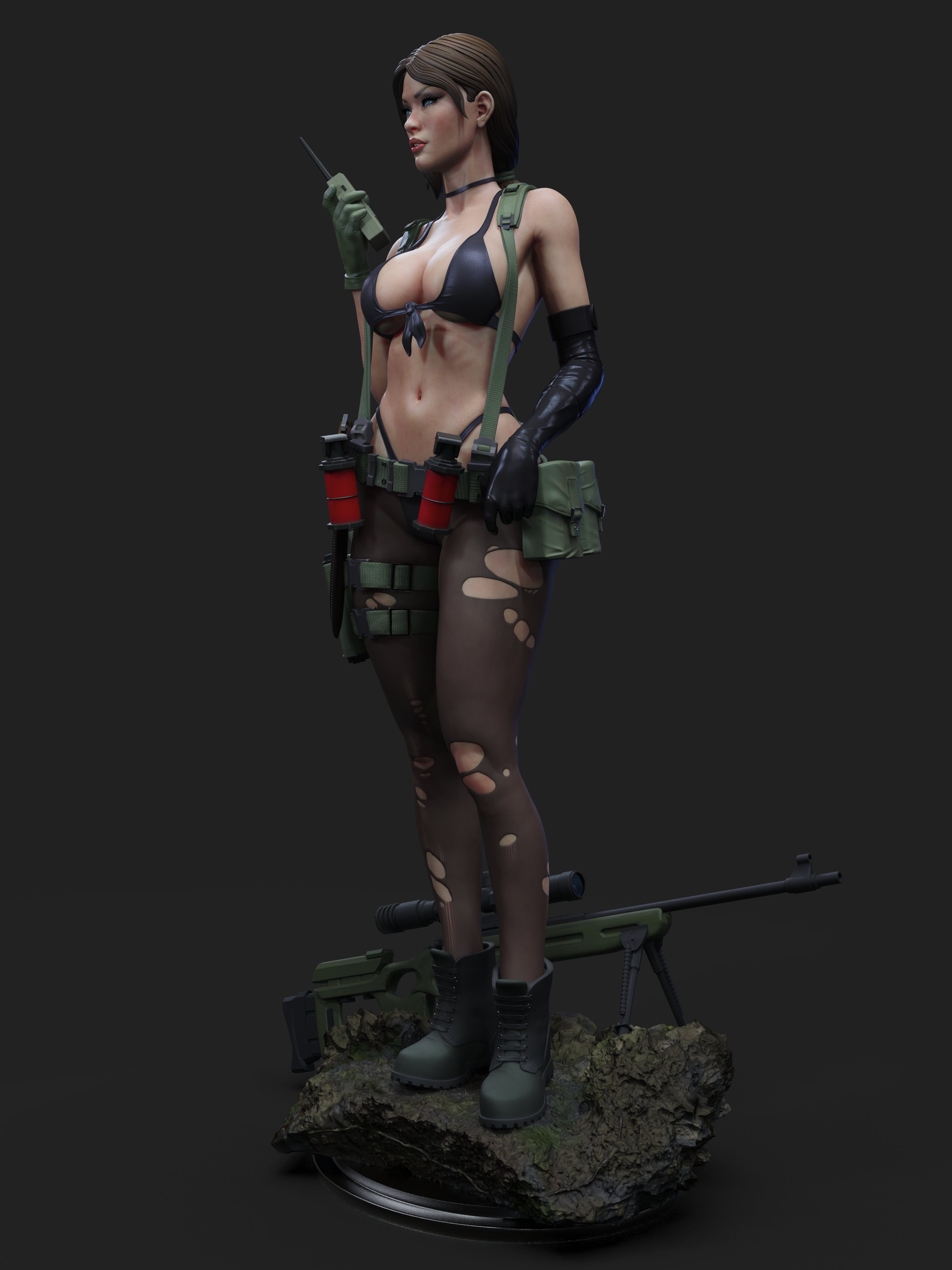 Quiet Figur BEMALT -Fan Art-3D Druck- Maßstab 1:6