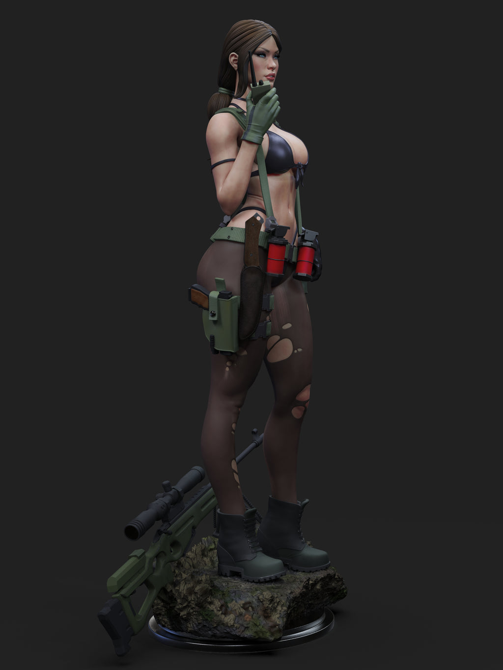 Quiet Figur BEMALT -Fan Art-3D Druck- Maßstab 1:6