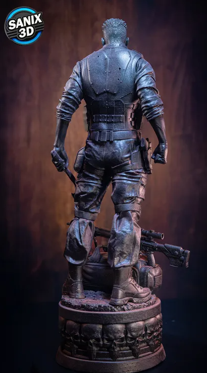 The Punisher Fan Art Figur !!!BEMALT!!!-Fan Art-3D Druck- Maßstab 1:6