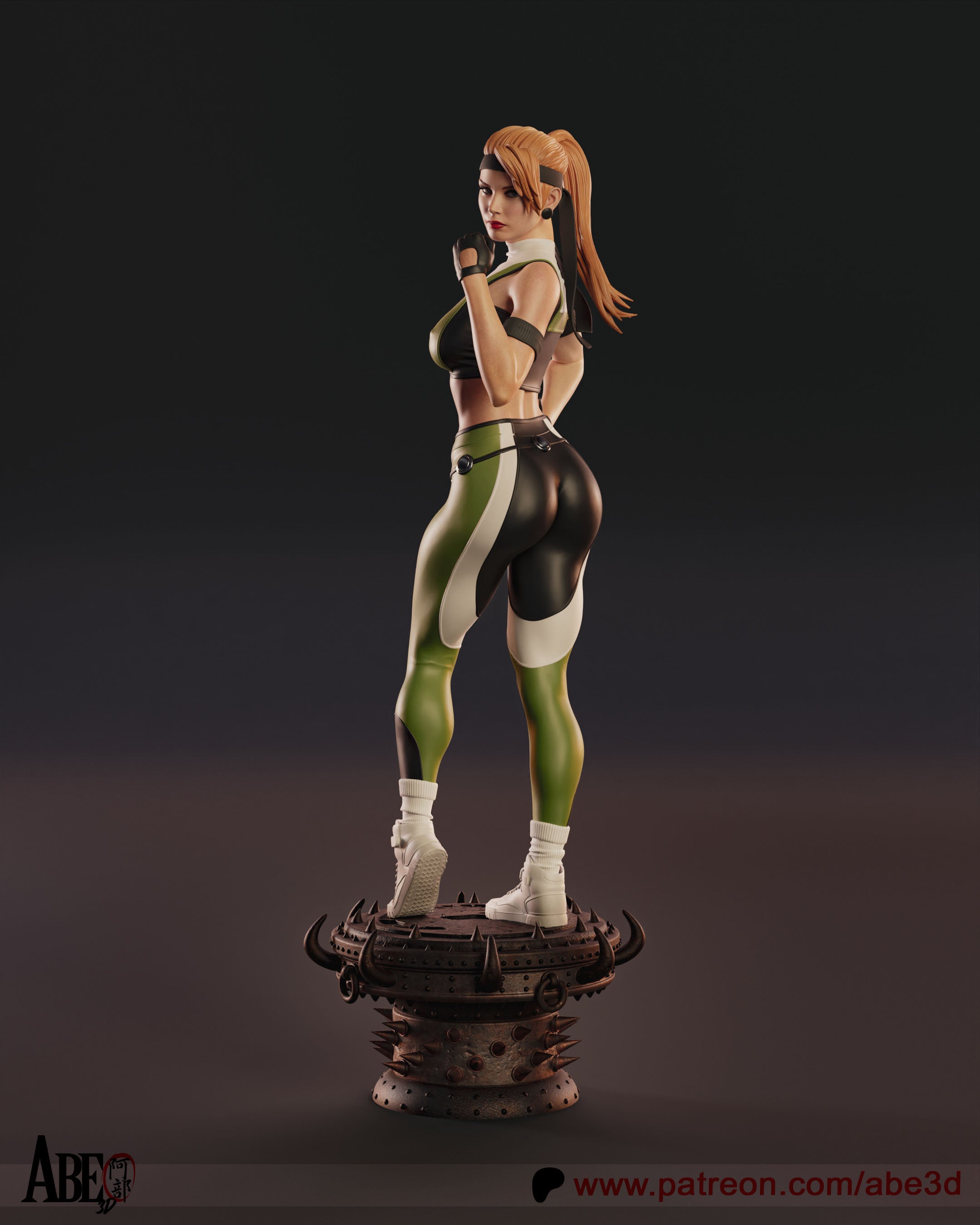 Sonya Blade Figur !!!BEMALT!!! -Fan Art-3D Druck- Maßstab 1:6
