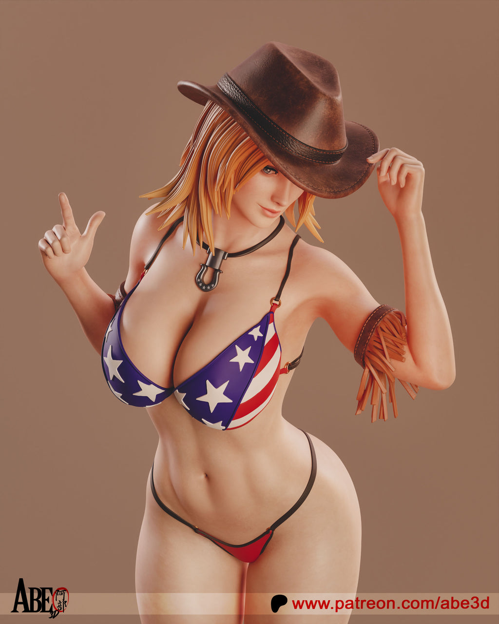 Tina Armstrong Figur !!!BEMALT!!! -Fan Art-3D Druck- Maßstab 1:6