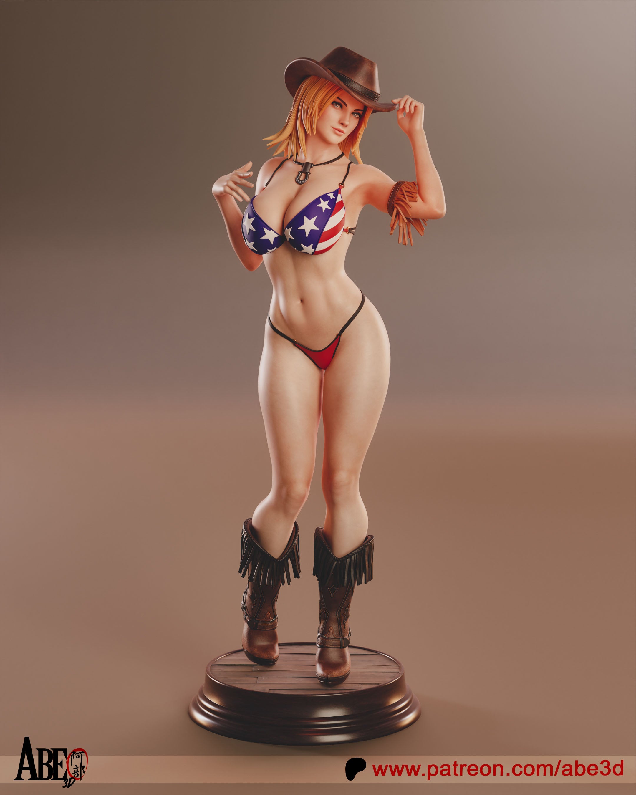 Tina Armstrong Figur !!!BEMALT!!! -Fan Art-3D Druck- Maßstab 1:6