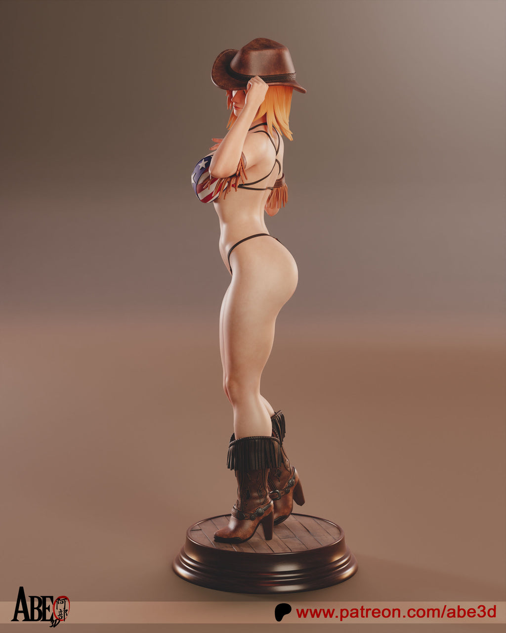 Tina Armstrong Figur !!!BEMALT!!! -Fan Art-3D Druck- Maßstab 1:6