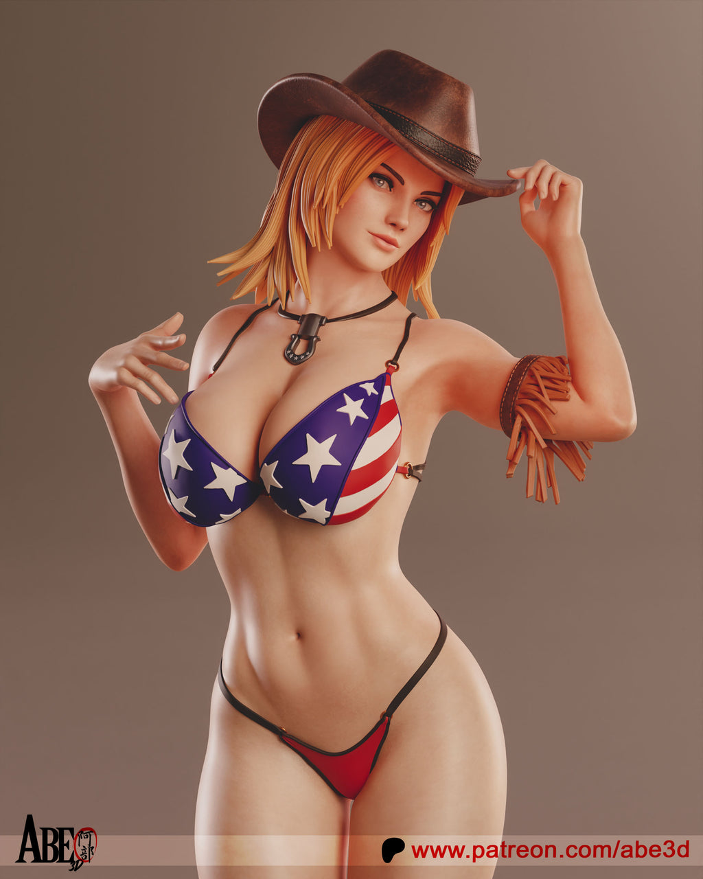 Tina Armstrong Figur !!!BEMALT!!! -Fan Art-3D Druck- Maßstab 1:6