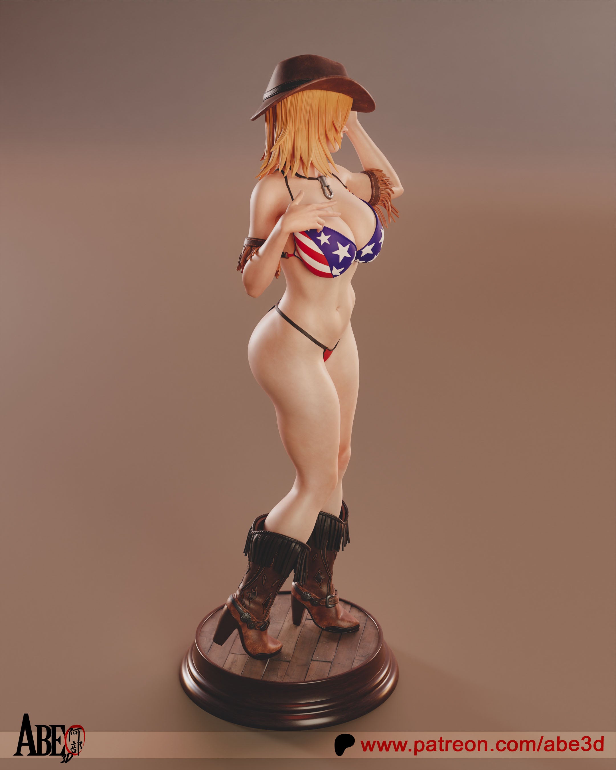 Tina Armstrong Figur !!!BEMALT!!! -Fan Art-3D Druck- Maßstab 1:6