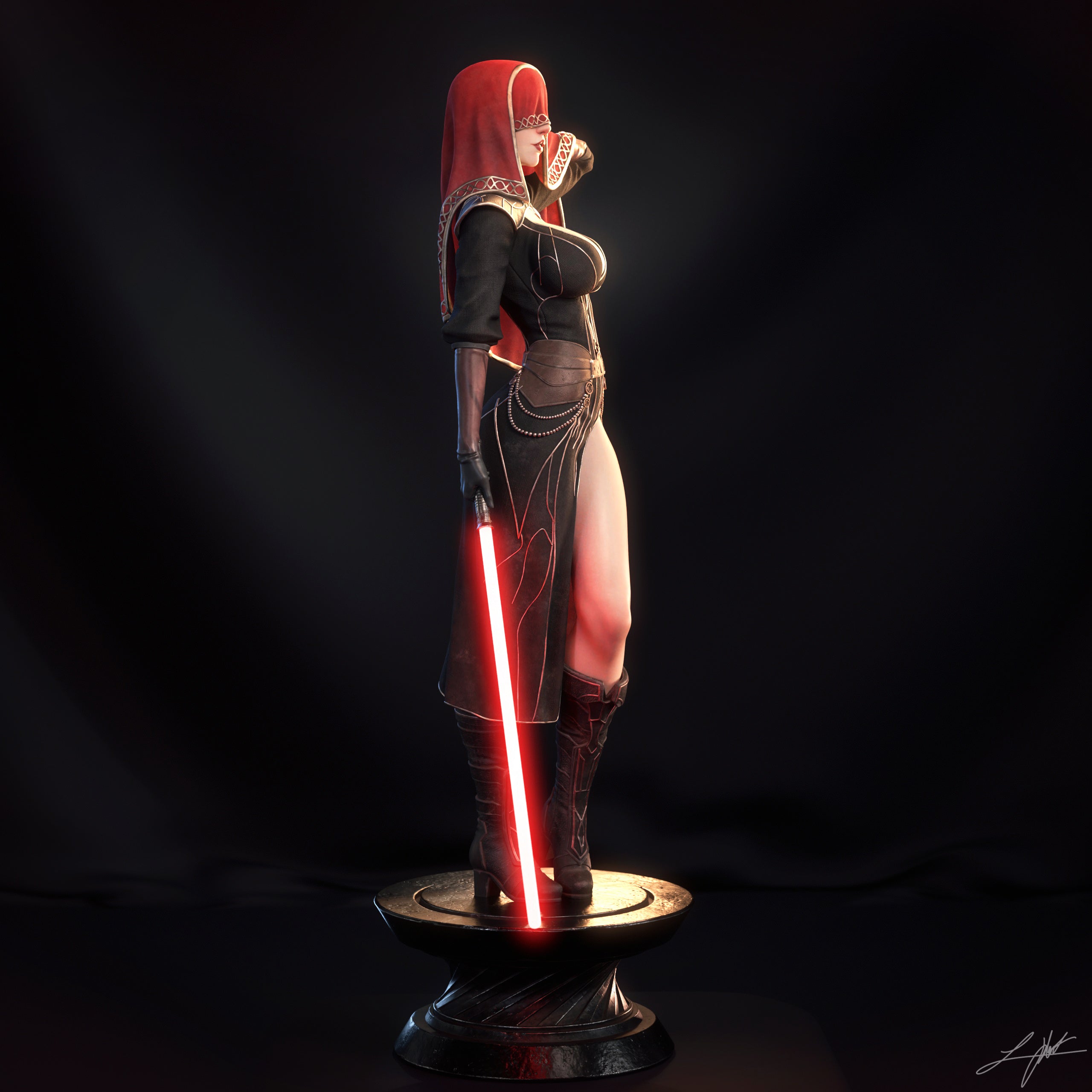 Visas Marr Figur !!!BEMALT!!! -Fan Art-3D Druck- Maßstab 1:6