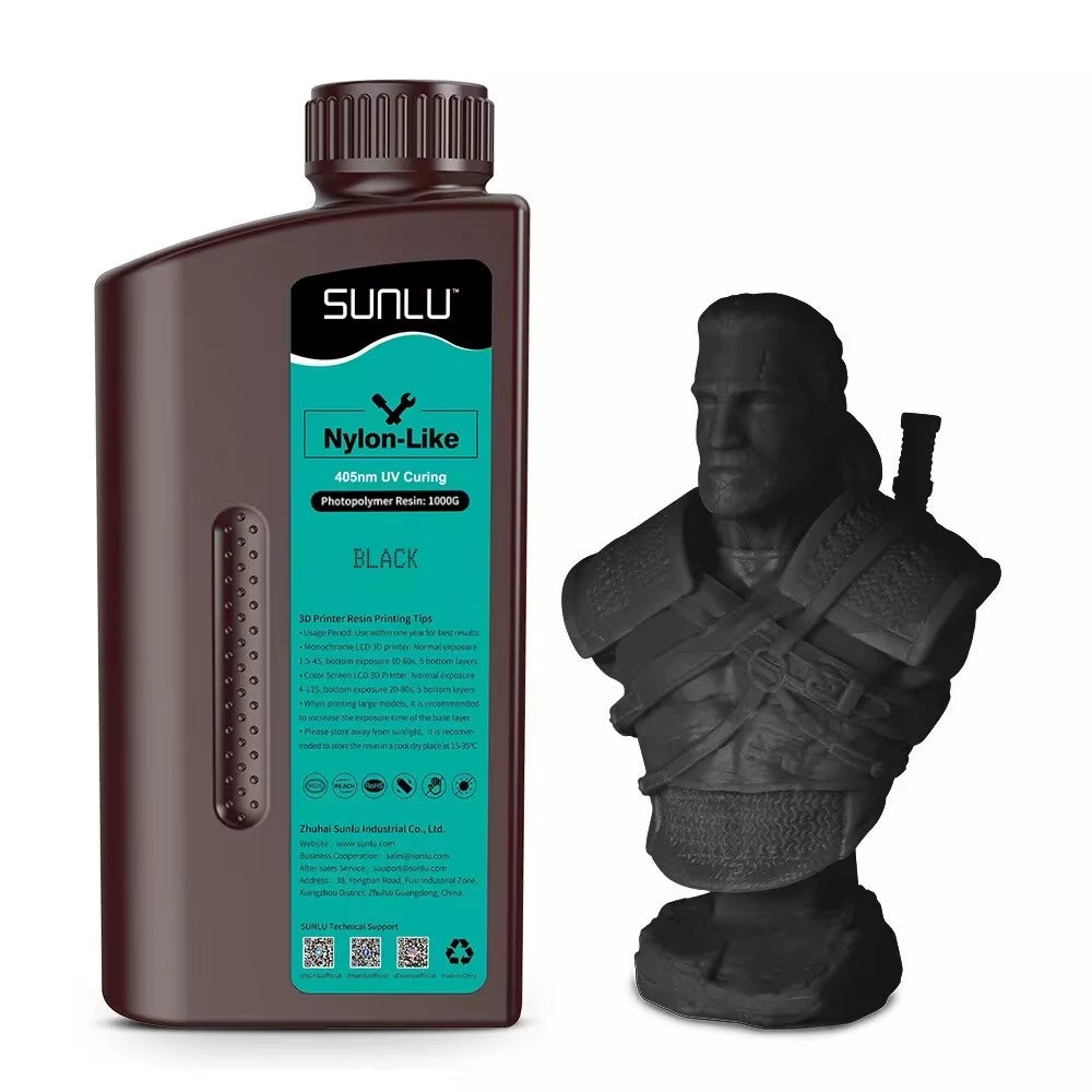 1KG Nylon-Like/Toughness 3D Resin 1000G/Bottle 405Nm Rapid Uv-Curing Photopolymer Resin for 4K/8K LCD/DLP/SLA 3D Printer