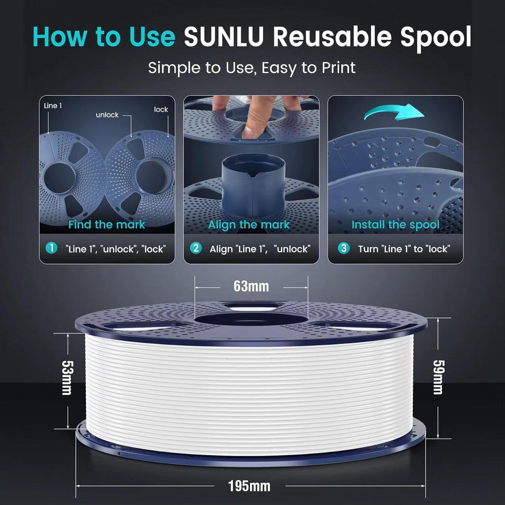 1KG PLA/PETG/PLA plus Filament 1.75Mm 1KG without Tray 3D Printer Filament for 3D Printer& 3D Pen，Refll Filament