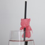 StrawBuddies „Piggy“ – Strohhalm-Buddy/Glas-Marker (3D-Druck)